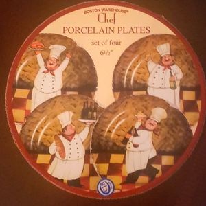 Chef Porcelain Plates